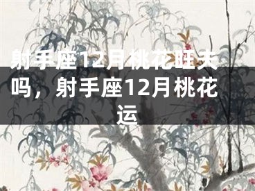 射手座12月桃花旺夫吗，射手座12月桃花运