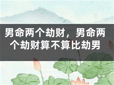 男命两个劫财，男命两个劫财算不算比劫男