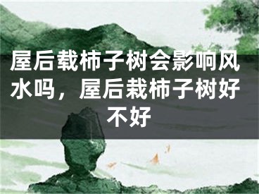 屋后载柿子树会影响风水吗，屋后栽柿子树好不好