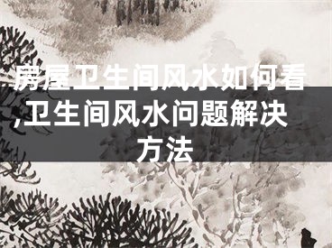 房屋卫生间风水如何看,卫生间风水问题解决方法