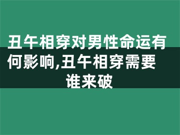 丑午相穿对男性命运有何影响,丑午相穿需要谁来破