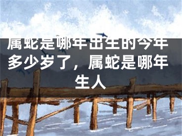 属蛇是哪年出生的今年多少岁了，属蛇是哪年生人