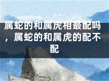 属蛇的和属虎相最配吗，属蛇的和属虎的配不配