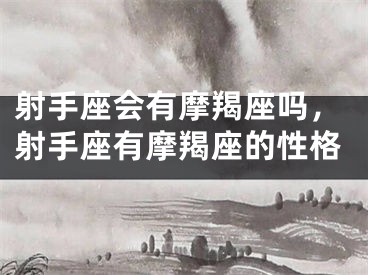 射手座会有摩羯座吗，射手座有摩羯座的性格