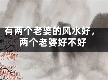 有两个老婆的风水好，两个老婆好不好