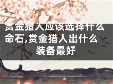 赏金猎人应该选择什么命石,赏金猎人出什么装备最好