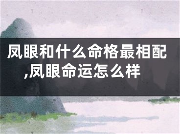 凤眼和什么命格最相配,凤眼命运怎么样
