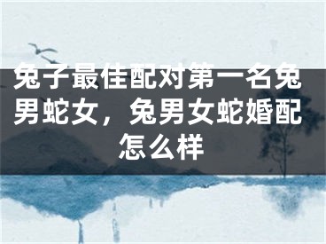 兔子最佳配对第一名兔男蛇女，兔男女蛇婚配怎么样