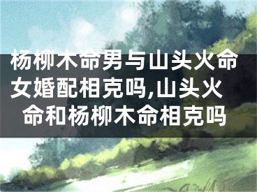 杨柳木命男与山头火命女婚配相克吗,山头火命和杨柳木命相克吗