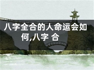 八字全合的人命运会如何,八字 合
