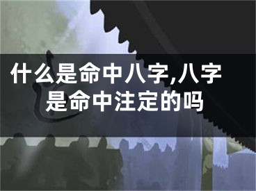 什么是命中八字,八字是命中注定的吗