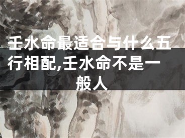 壬水命最适合与什么五行相配,壬水命不是一般人