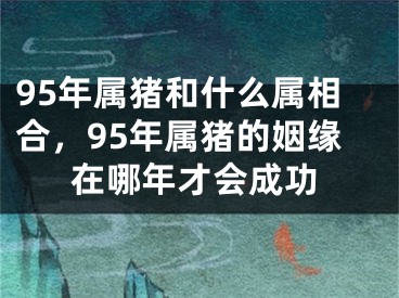 95年属猪和什么属相合，95年属猪的姻缘在哪年才会成功