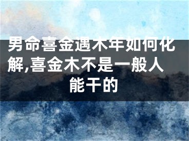 男命喜金遇木年如何化解,喜金木不是一般人能干的