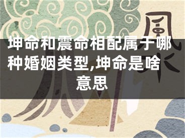 坤命和震命相配属于哪种婚姻类型,坤命是啥意思