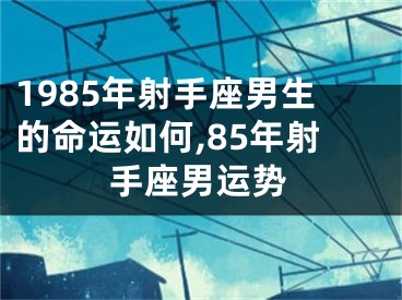 1985年射手座男生的命运如何,85年射手座男运势