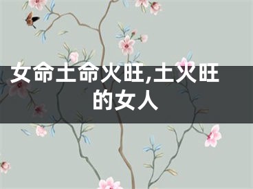女命土命火旺,土火旺的女人