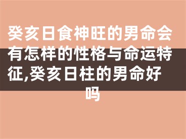癸亥日食神旺的男命会有怎样的性格与命运特征,癸亥日柱的男命好吗