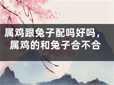 属鸡跟兔子配吗好吗，属鸡的和兔子合不合