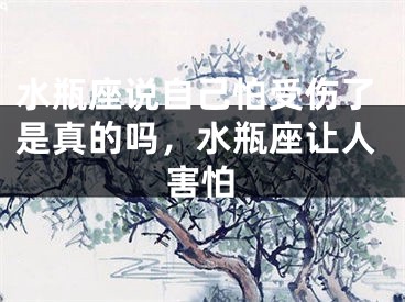 水瓶座说自己怕受伤了是真的吗,水瓶座让人害怕