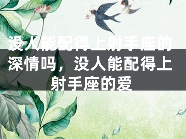 没人能配得上射手座的深情吗,没人能配得上射手座的爱