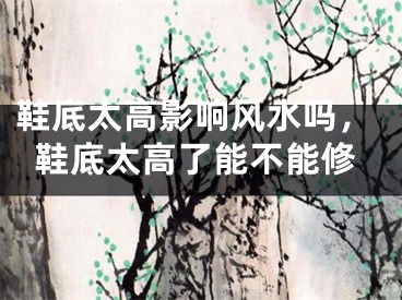 鞋底太高影响风水吗，鞋底太高了能不能修