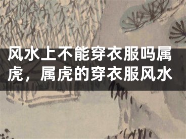 风水上不能穿衣服吗属虎,属虎的穿衣服风水