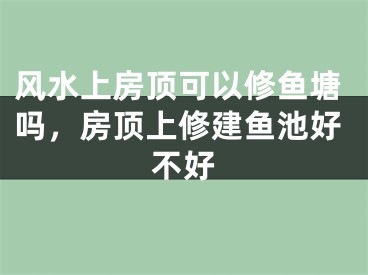 风水上房顶可以修鱼塘吗,房顶上修建鱼池好不好