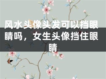 风水头像头发可以挡眼睛吗,女生头像挡住眼睛