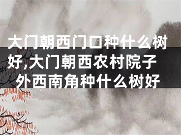 大门朝西门口种什么树好,大门朝西农村院子外西南角种什么树好