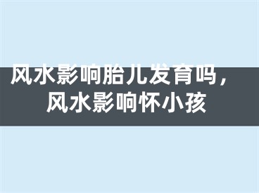 风水影响胎儿发育吗，风水影响怀小孩