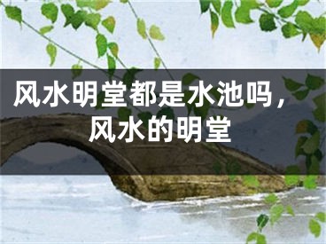 风水明堂都是水池吗,风水的明堂