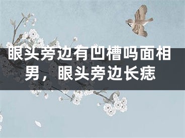 眼头旁边有凹槽吗面相男，眼头旁边长痣
