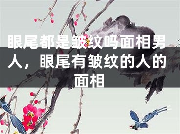 眼尾都是皱纹吗面相男人，眼尾有皱纹的人的面相