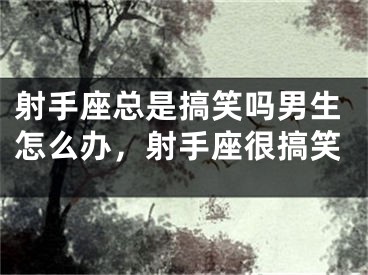 射手座总是搞笑吗男生怎么办，射手座很搞笑