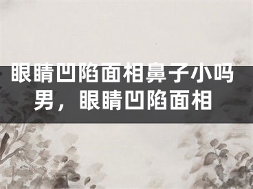 眼睛凹陷面相鼻子小吗男，眼睛凹陷面相
