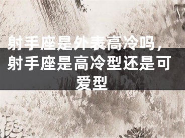 射手座是外表高冷吗，射手座是高冷型还是可爱型