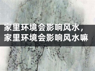 家里环境会影响风水，家里环境会影响风水嘛